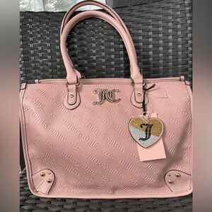 JUICY COUTURE BAG,Juicy Couture Light Pink Embossed Tote